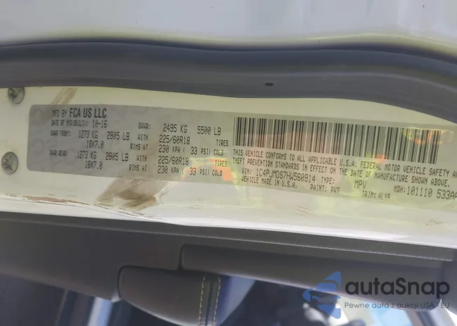 1C4PJMDS7HW560914: 42146350