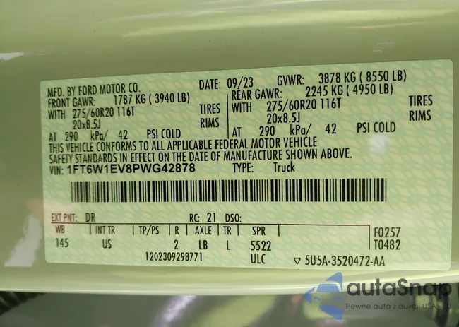 1FT6W1EV8PWG42878: 42147518