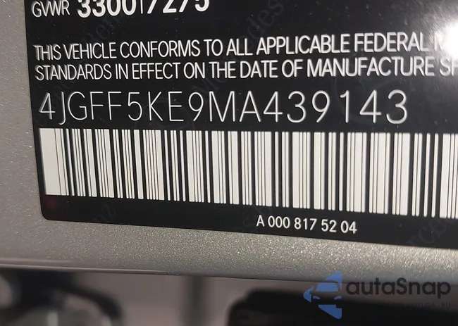 4JGFF5KE9MA439143: 42147313