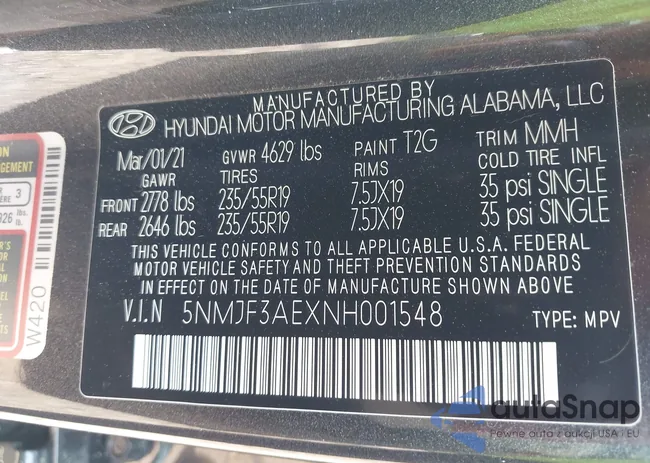 5NMJF3AEXNH001548: 42148549