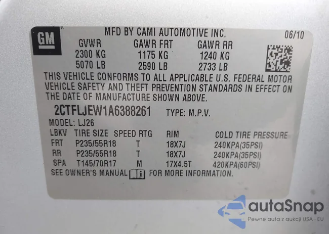 2CTFLJEW1A6388261: 42148605