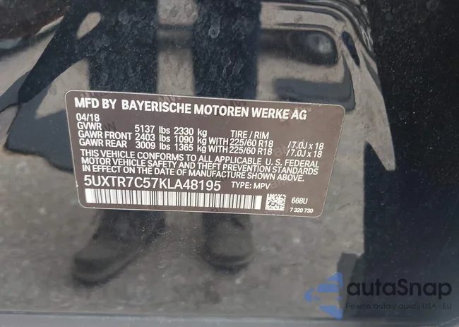 5UXTR7C57KLA48195: 42148671