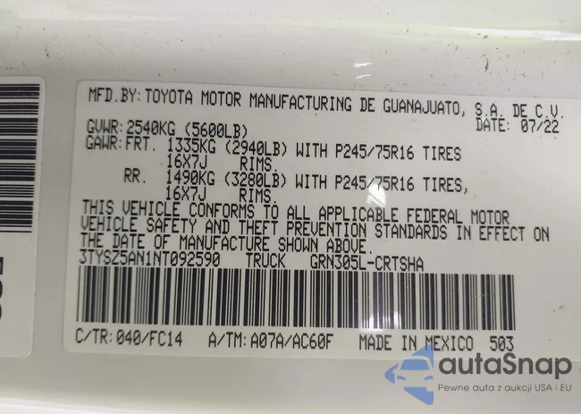 3TYSZ5AN1NT092590: 42148792