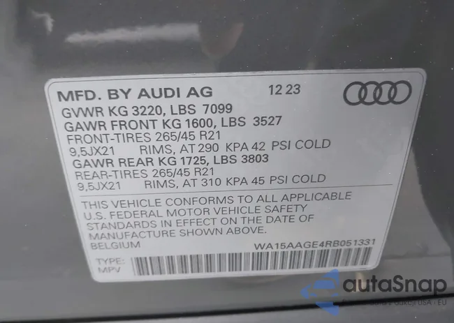 WA15AAGE4RB051331: 42148796