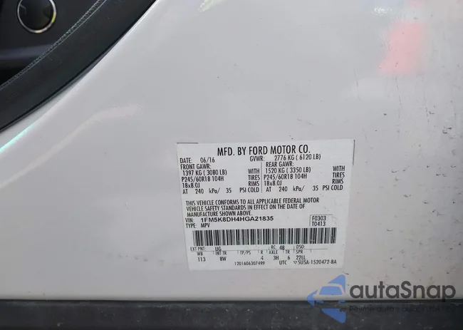 1FM5K8DH4HGA21835: 42148816