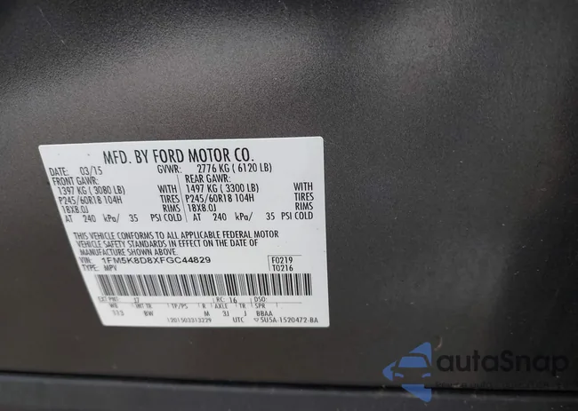 1FM5K8D8XFGC44829: 42148817