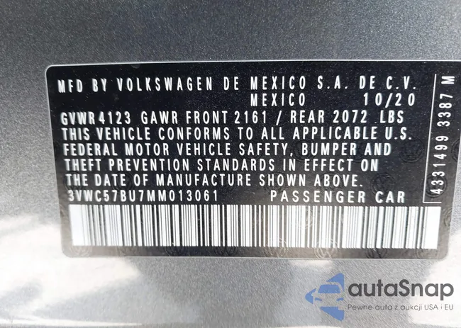 3VWC57BU7MM013061: 42148885