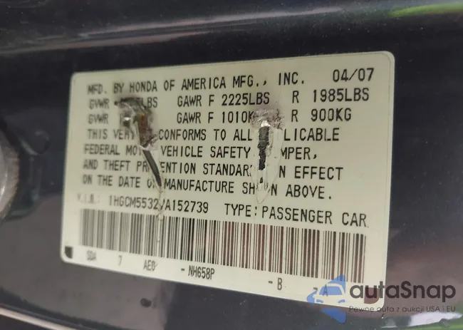 1HGCM55327A152739: 42149013