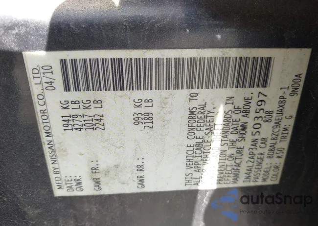 1N4AL2AP3AN503597: 42148121