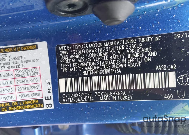 NMTKHMBX0JR038764: 42148368