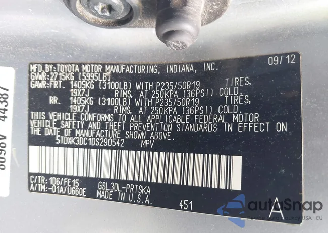 5TDXK3DC1DS290542: 42149539