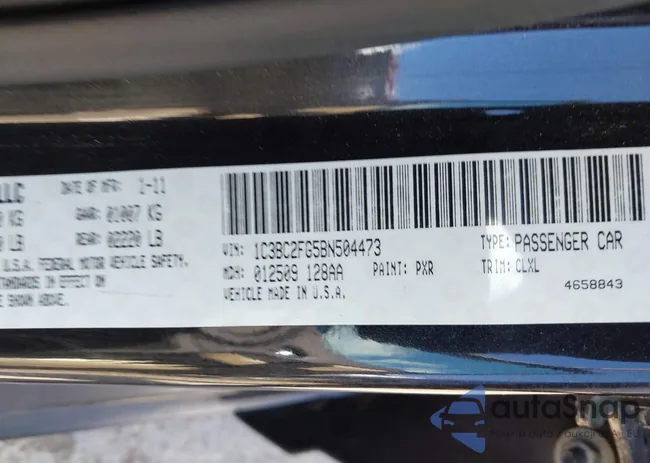 1C3BC2FG5BN504473: 42149762