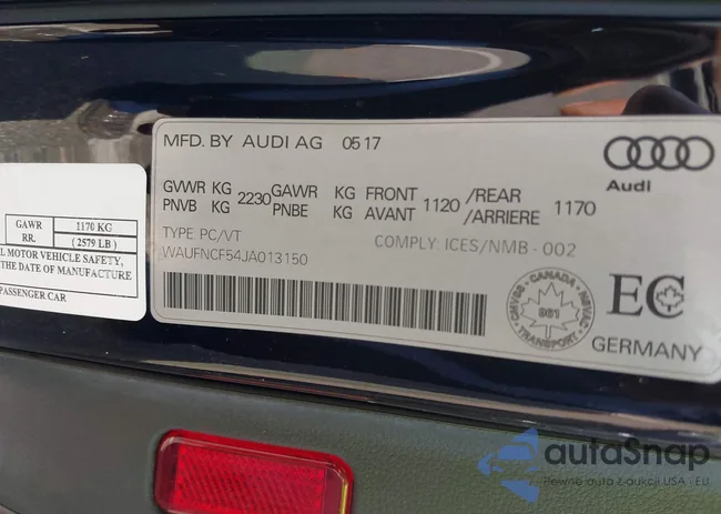 WAUFNCF54JA013150: 42149330