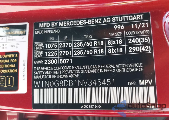 W1N0G8DB1NV345451: 42149352