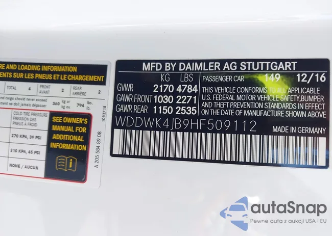 WDDWK4JB9HF509112: 42150824