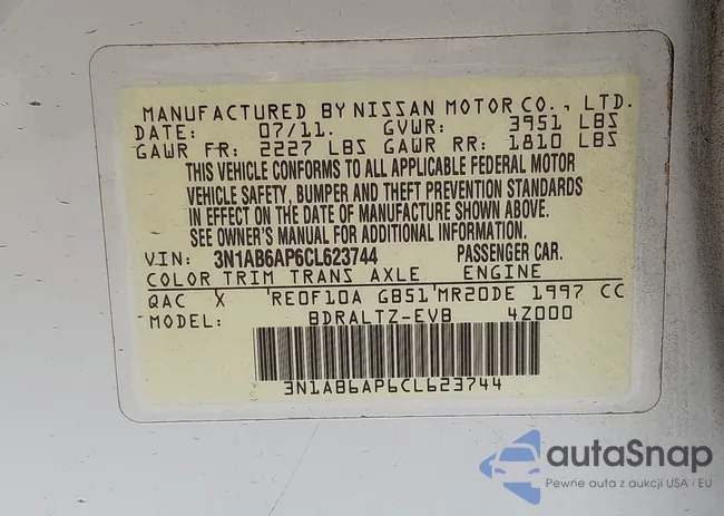 3N1AB6AP6CL623744: 42150852