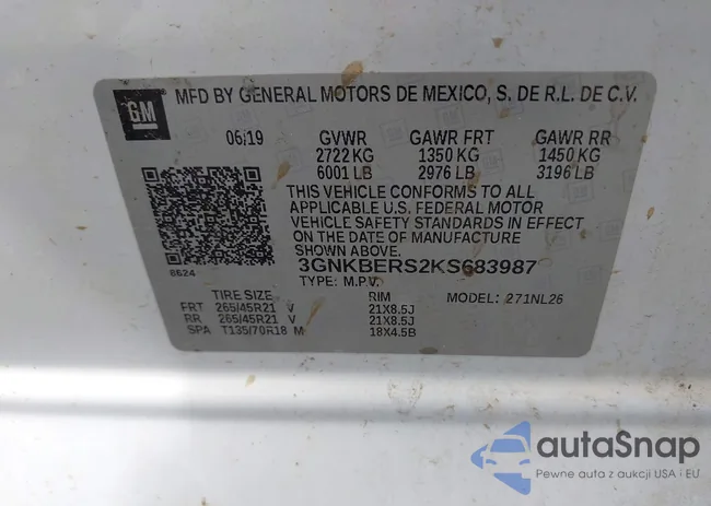 3GNKBERS2KS683987: 42151002