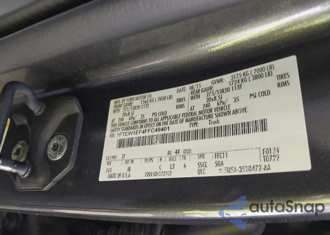 1FTEW1EF4FFC49401: 42151030