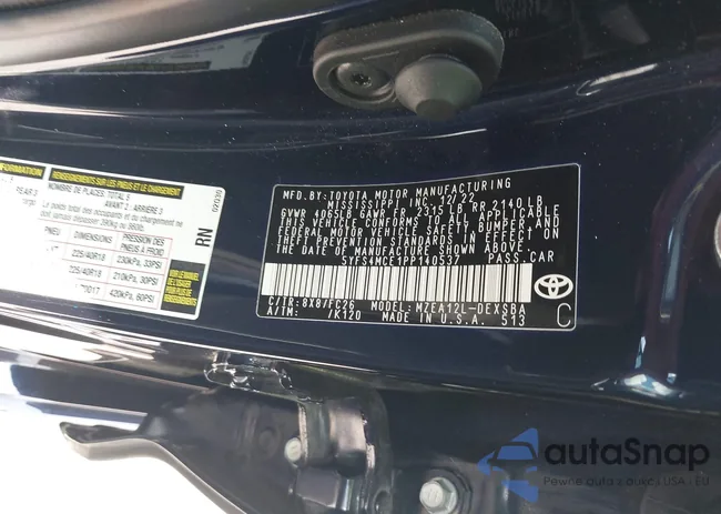 5YFS4MCE1PP140537: 42150118