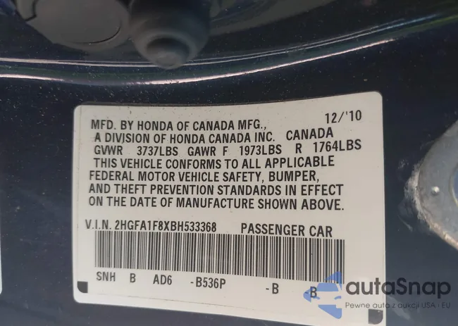 2HGFA1F8XBH533368: 42150458