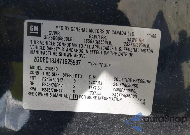 2GCEC13J471525987: 42150480