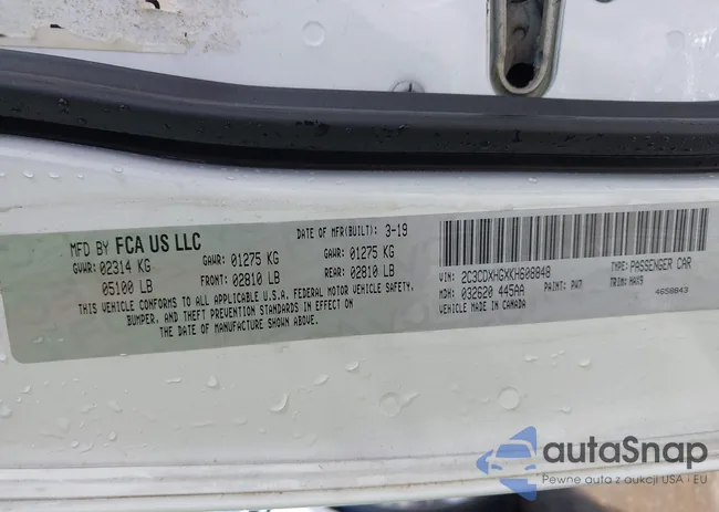 2C3CDXHGXKH608848: 42151881