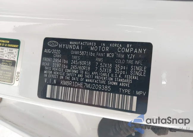 KM8R1DHE7MU209385: 42151953