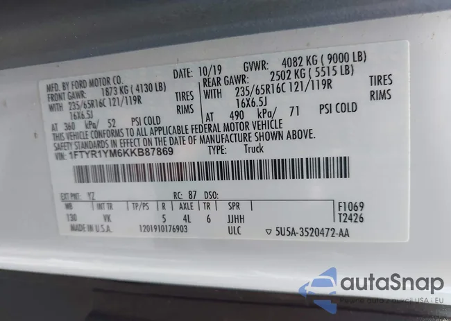 1FTYR1YM6KKB87869: 42151962