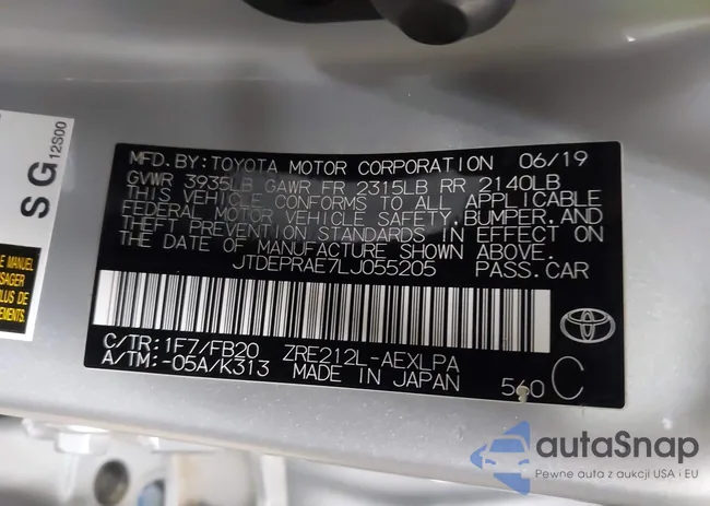 JTDEPRAE7LJ055205: 42151296