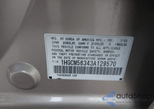 1HGCM56343A129570: 42151466