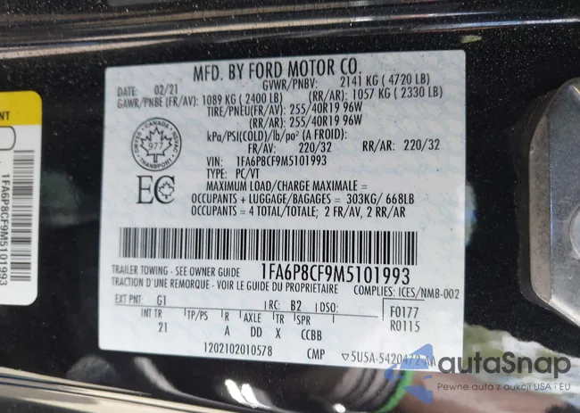 1FA6P8CF9M5101993: 42152731