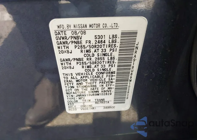 JNRAS18U69M102629: 42152789