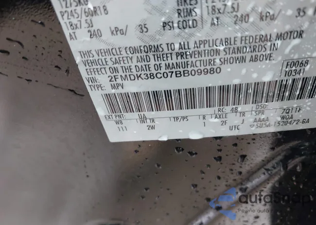 2FMDK38C07BB09980: 42152843