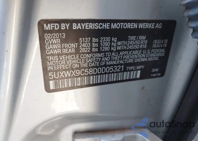 5UXWX9C58D0D05321: 42152976