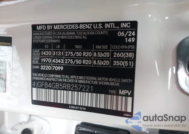 4JGFB4GB5RB257221: 42152128