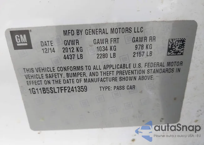 1G11B5SL7FF241359: 42152226