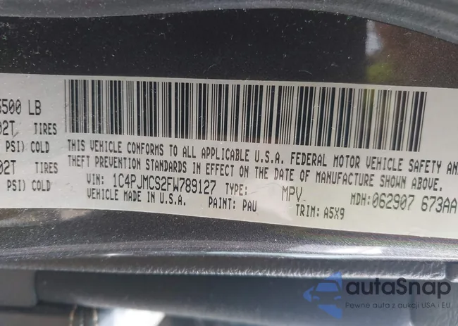 1C4PJMCS2FW789127: 42152340