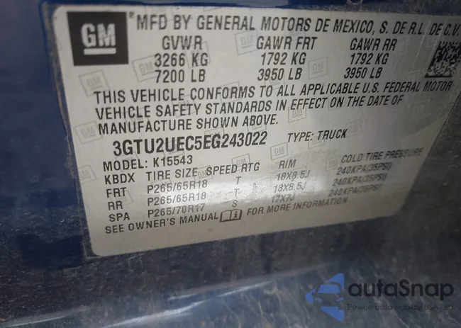 3GTU2UEC5EG243022: 42152361