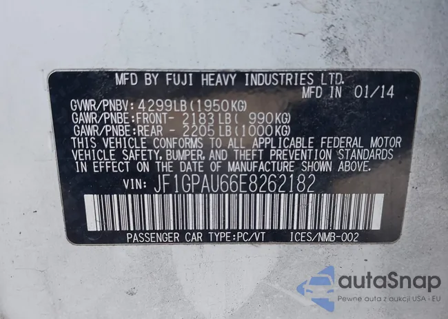 JF1GPAU66E8262182: 42153711