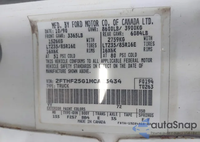 2FTHF25G1MCA23434: 42153728