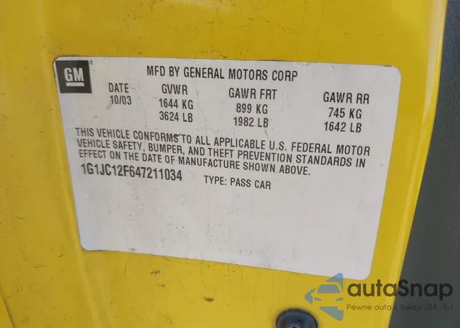 1G1JC12F647211034: 42153845