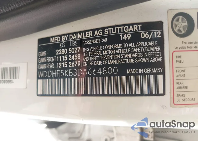 WDDHF5KB3DA664800: 42154013