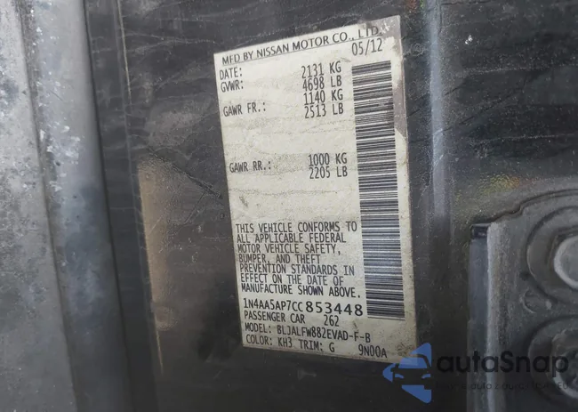 1N4AA5AP7CC853448: 42153186