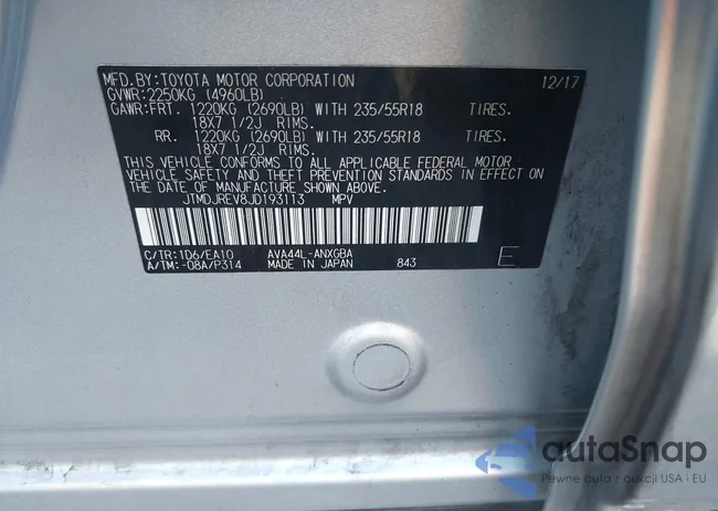 JTMDJREV8JD193113: 42153250