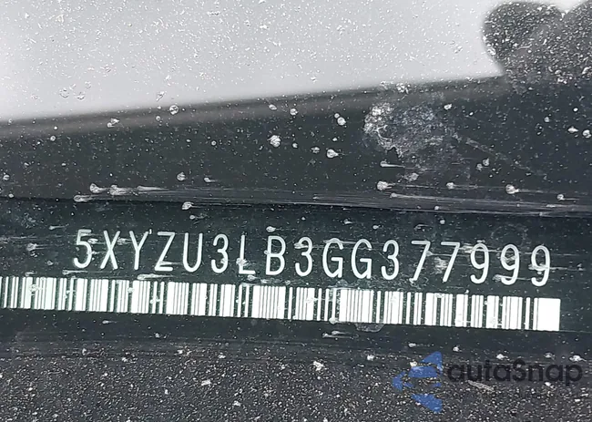 5XYZU3LB3GG377999: 42154739