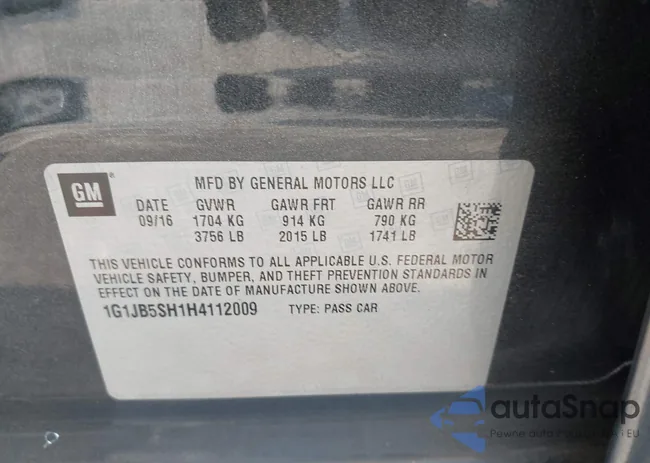 1G1JB5SH1H4112009: 42154255