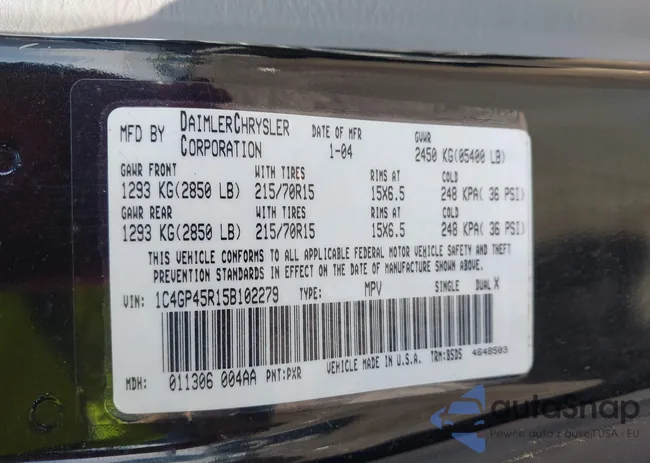 1C4GP45R15B102279: 42154492