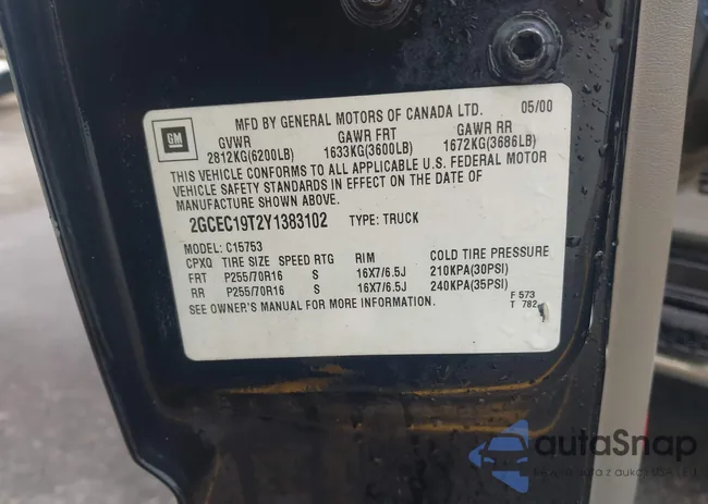 2GCEC19T2Y1383102: 42155531