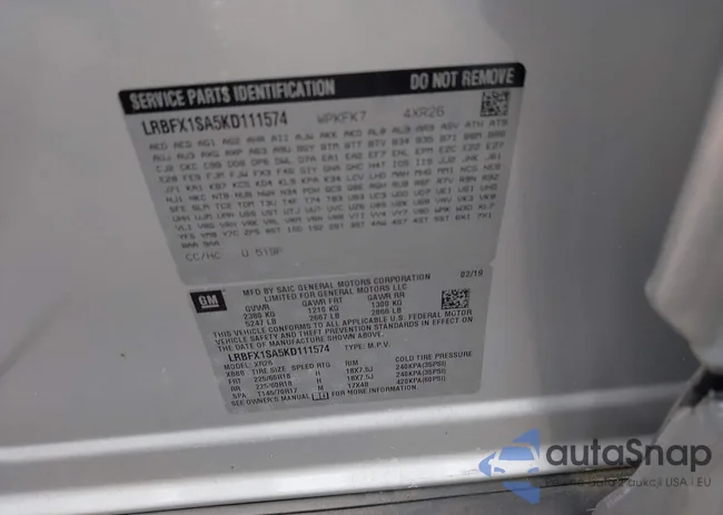 LRBFX1SA5KD111574: 42155541