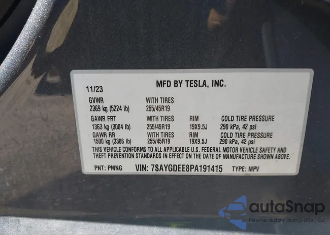 7SAYGDEE8PA191415: 42155577